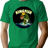 Kingfish T-Shirt for Men & Women, T-Shirts Graphic Tee - Green