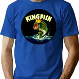 Kingfish T-Shirt for Men & Women, T-Shirts Graphic Tee - Blue