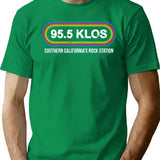 Klos Retro Distressed 95.5 For Fans T-Shirt for Men & Women, T-Shirts Graphic Tee - Green
