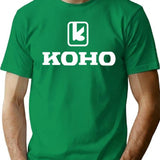 Koho Hockey Retro Logo 4 T-Shirt for Men & Women, T-Shirts Graphic Tee - Green
