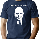 Kojak (1) Premium Heavyweight Cotton T-Shirt - Navy