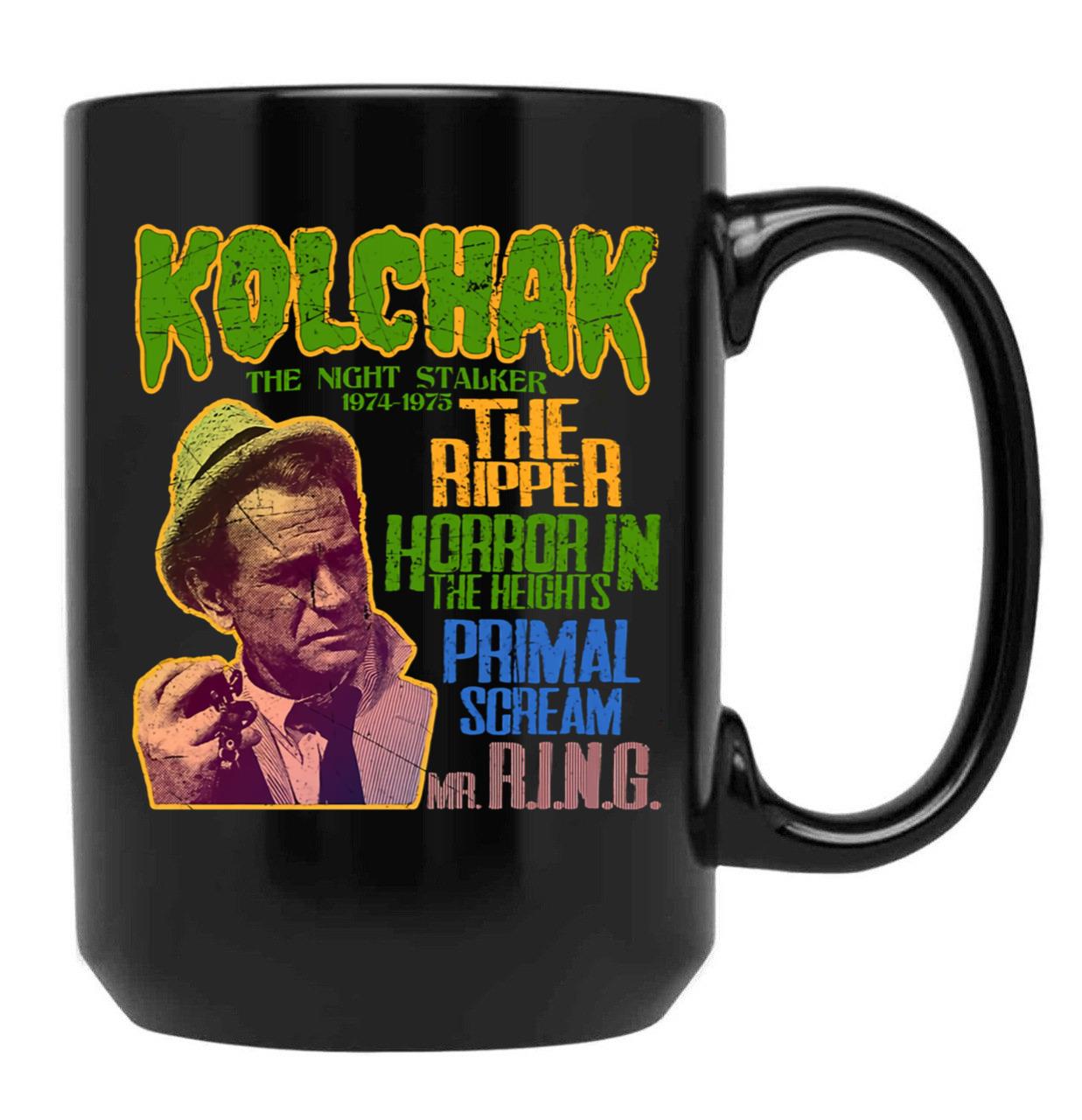 Kolchak The Night Stalker Black Coffee Mug, Gift Coffee Mug