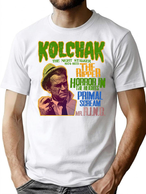 Kolchak The Night Stalker Premium Heavyweight Cotton T-Shirt - White