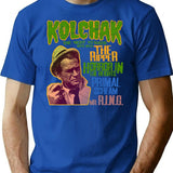 Kolchak The Night Stalker Premium Heavyweight Cotton T-Shirt - Blue