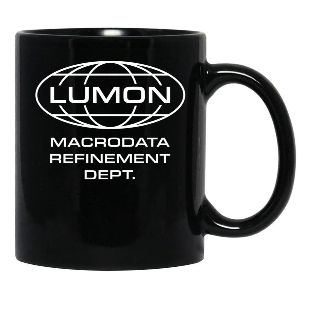 LUMON Macrodata Refinement Department Black Coffee Mug, Gift Coffee Mug - Black