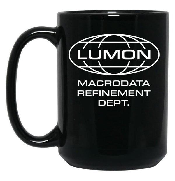 LUMON Macrodata Refinement Department Black Coffee Mug, Gift Coffee Mug - Black
