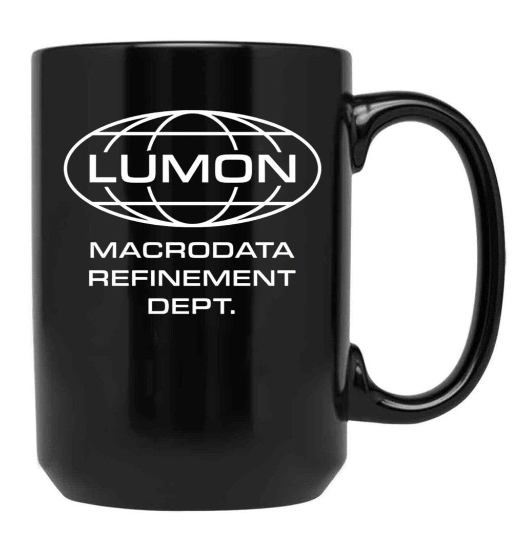 LUMON Macrodata Refinement Department Black Coffee Mug, Gift Coffee Mug
