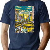 Lagos T-Shirt for Men & Women, T-Shirts Graphic Tee - Navy
