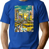 Lagos T-Shirt for Men & Women, T-Shirts Graphic Tee - Blue