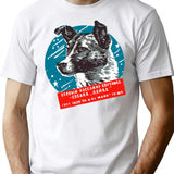 Laika Vintage T-Shirt for Men & Women, T-Shirts Graphic Tee - White