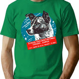 Laika Vintage T-Shirt for Men & Women, T-Shirts Graphic Tee - Green