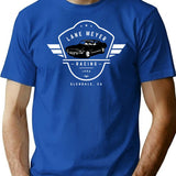 Lane Meyer Racing 1985 T-Shirt for Men & Women, T-Shirts Graphic Tee - Blue