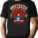 Lanford Custom Cycles Dan Conner T-Shirt for Men & Women, T-Shirts Graphic Tee - Black