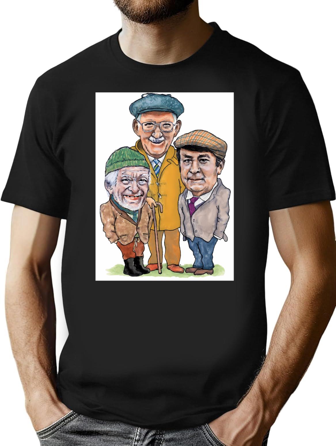 Last Of The Summer Wine Compo Clegg Foggy T-Shirt for Men & Women, T-Shirts Graphic Tee - Black
