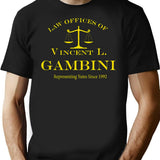 Law Offices Of Vincent L. Gambini - Vintage Logo T-Shirt for Men & Women, T-Shirts Graphic Tee - Black