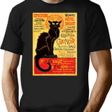 Le Chat Noir Exposition Particulire - 1896 T-Shirt for Men & Women, T-Shirts Graphic Tee - Black