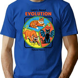 Learn About Evolution T-Shirt for Men & Women, T-Shirts Graphic Tee - Blue