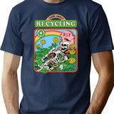 Learn About Recycling T-Shirt for Men & Women, T-Shirts Graphic Tee - Navy