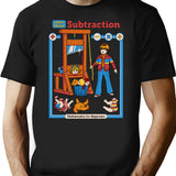 Learn About Subtraction T-Shirt for Men & Women, T-Shirts Graphic Tee - Black