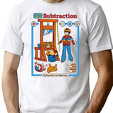 Learn About Subtraction T-Shirt for Men & Women, T-Shirts Graphic Tee - White
