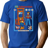 Learn About Subtraction T-Shirt for Men & Women, T-Shirts Graphic Tee - Blue