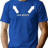 Leg Rests T-Shirt for Men & Women, T-Shirts Graphic Tee - Blue