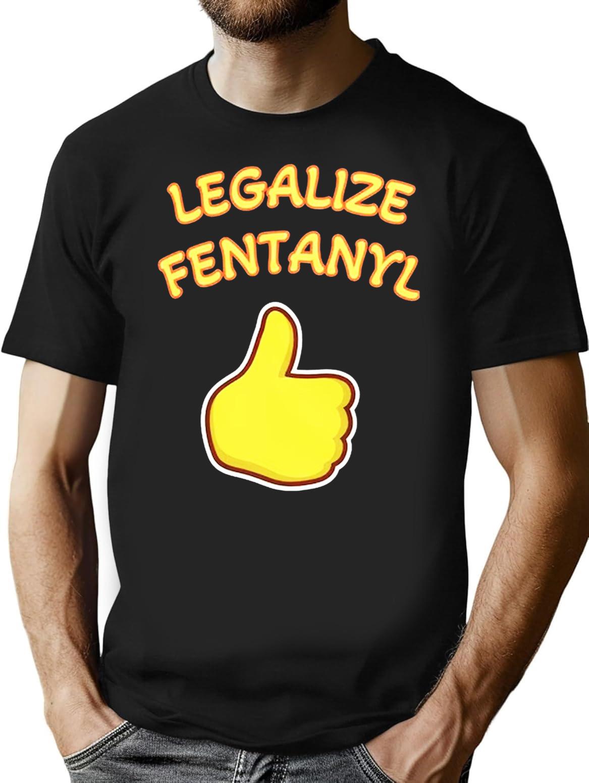 Legalize Fentanyl Premium Heavyweight Cotton T-Shirt - Black