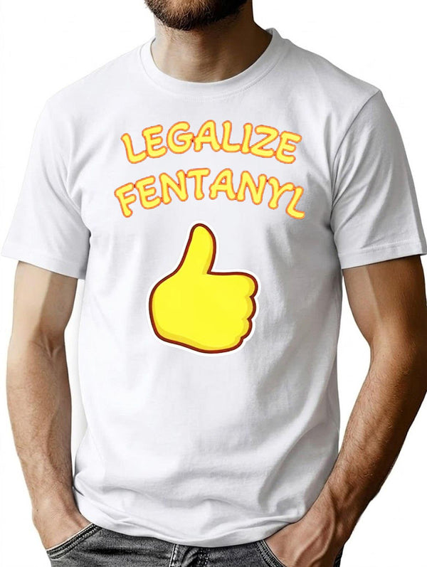 Legalize Fentanyl Premium Heavyweight Cotton T-Shirt - White