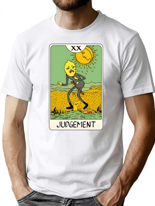 Lemongrab - Tarot Card - Judgement T-Shirt for Men & Women, T-Shirts Graphic Tee - White