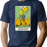 Lemongrab - Tarot Card - Judgement T-Shirt for Men & Women, T-Shirts Graphic Tee - Navy