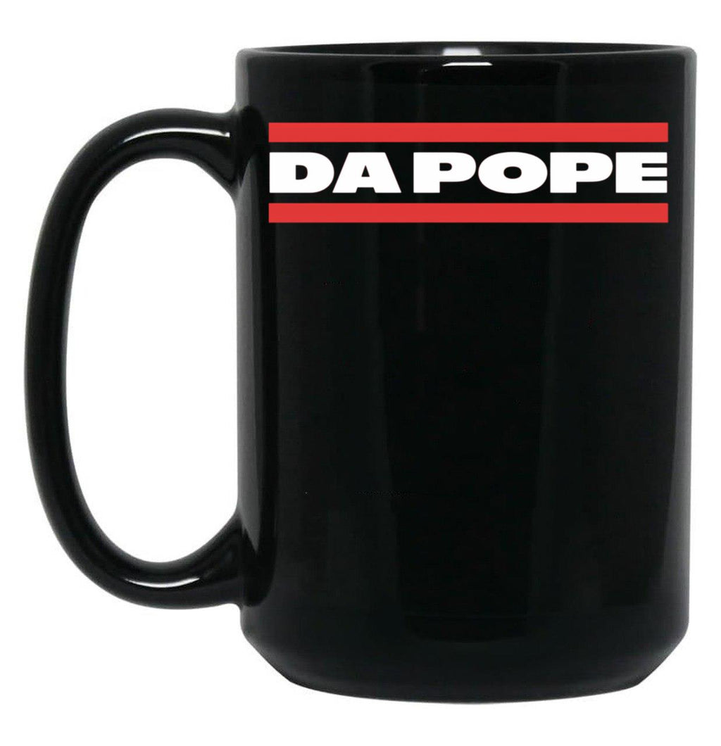 Leo Xiv Da Pope Black Coffee Mug