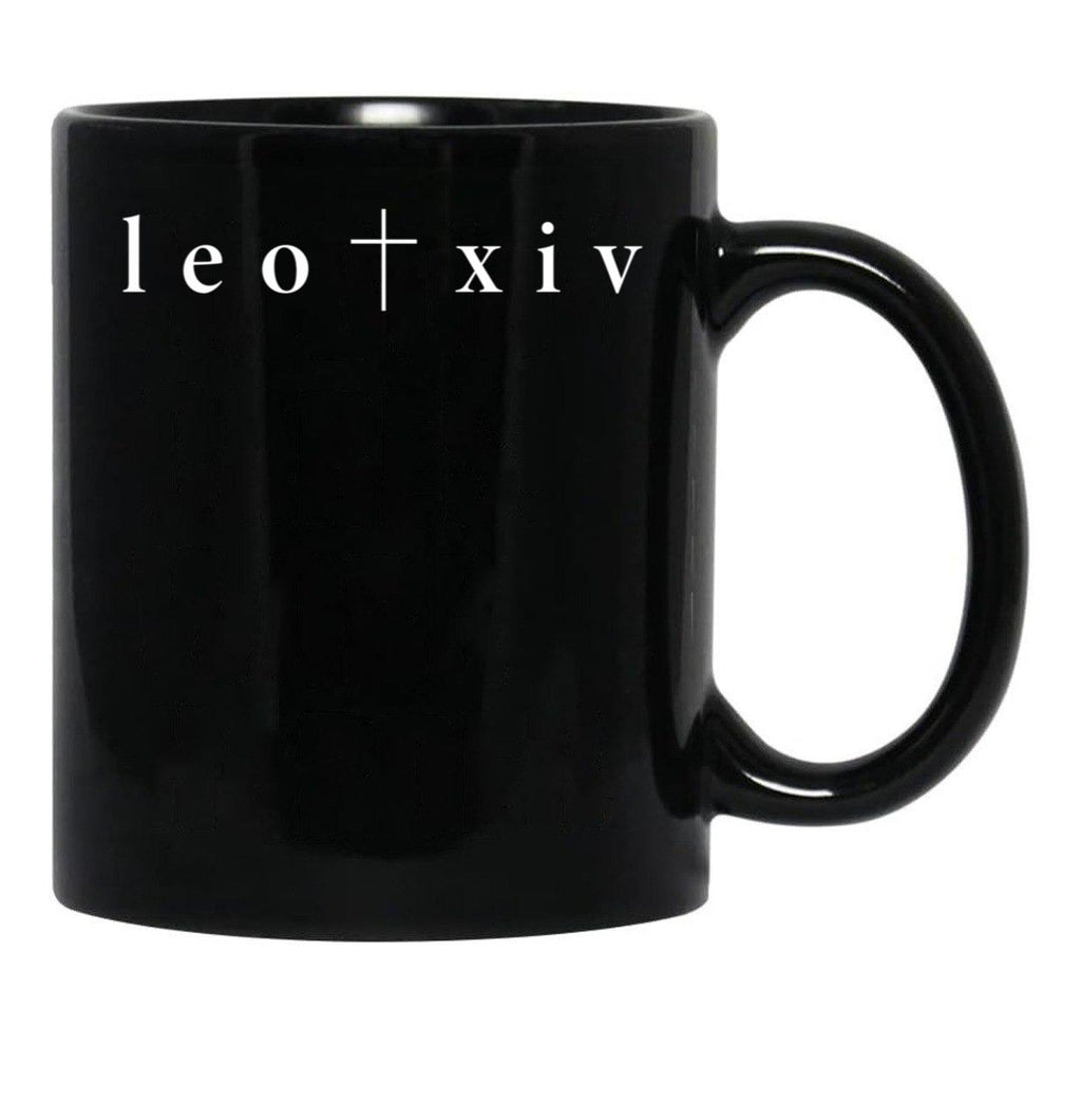 Leo Xiv New Pope Black Coffee Mug - Black