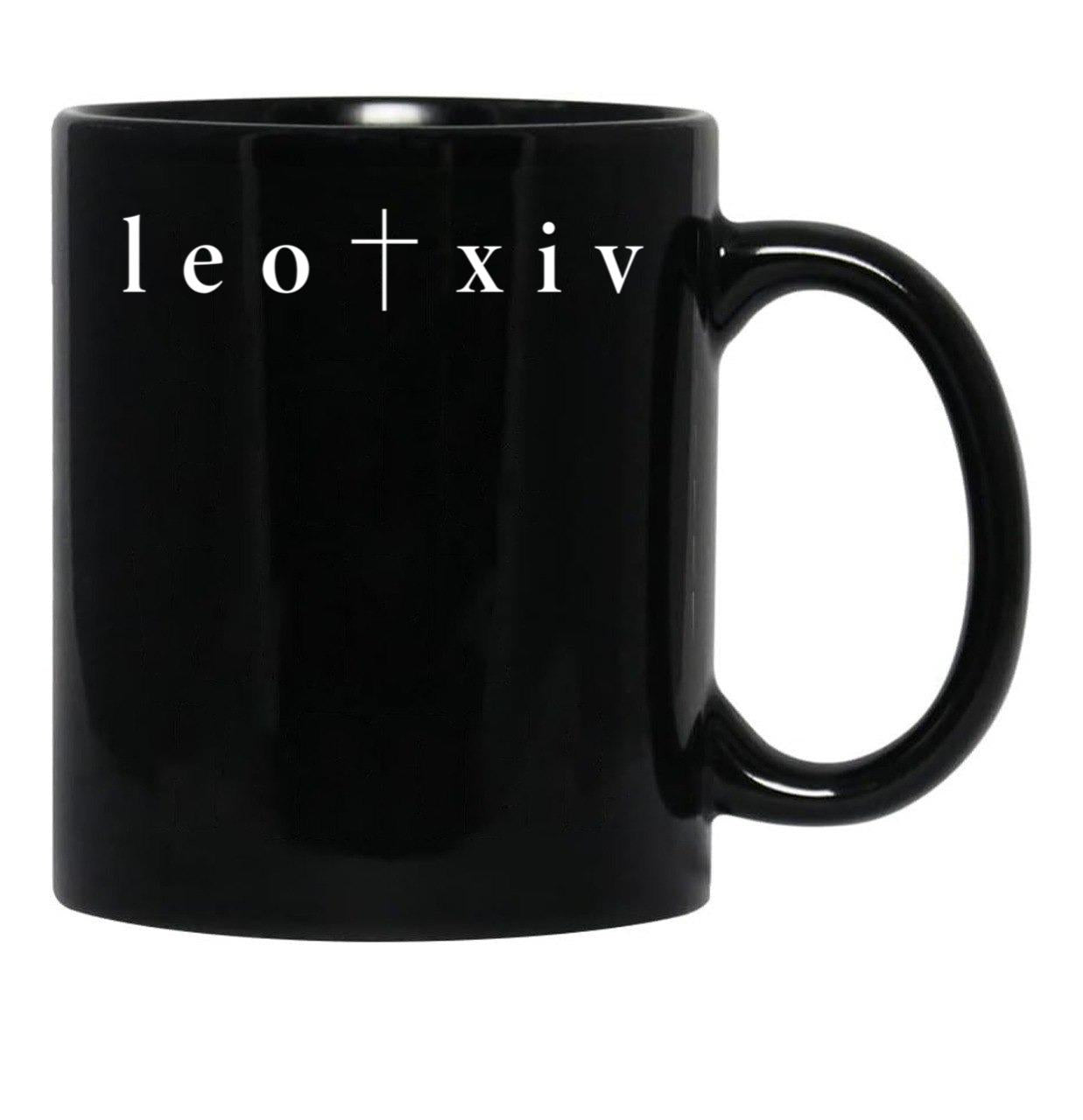 Leo Xiv New Pope Black Coffee Mug - Black