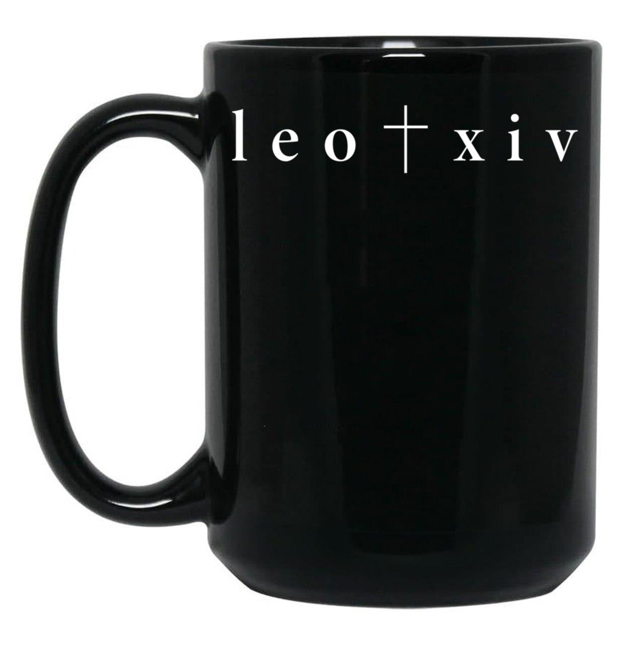 Leo Xiv New Pope Black Coffee Mug