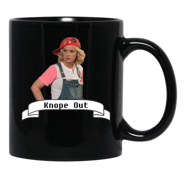 Leslie Knope Black Coffee Mug, Gift Coffee Mug - Black