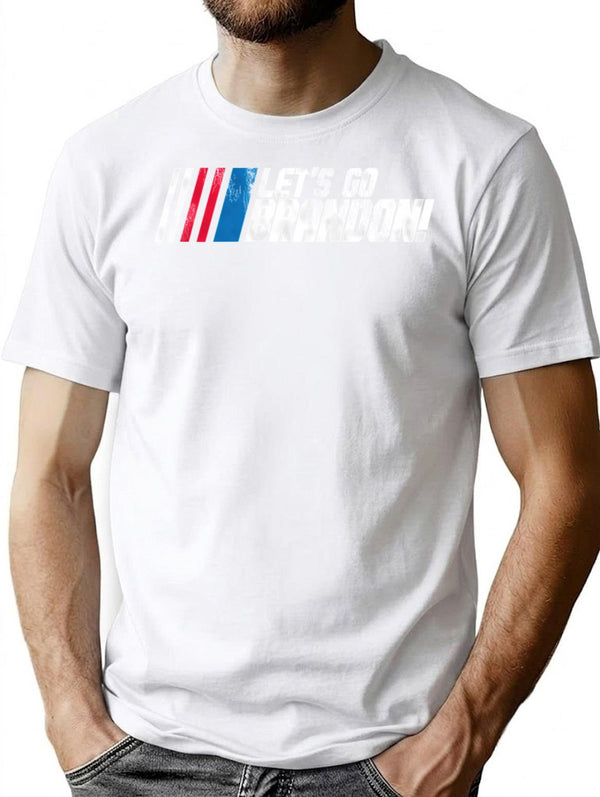 Let'S Go Brandon Vintage T-Shirt for Men & Women, T-Shirts Graphic Tee - White