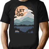 Let'S Go T-Shirt for Men & Women, T-Shirts Graphic Tee - Black