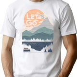 Let'S Go T-Shirt for Men & Women, T-Shirts Graphic Tee - White