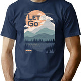 Let'S Go T-Shirt for Men & Women, T-Shirts Graphic Tee - Navy