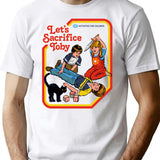 Let'S Sacrifice Toby T-Shirt for Men & Women, T-Shirts Graphic Tee - White