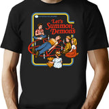 Let'S Summon Demons T-Shirt for Men & Women, T-Shirts Graphic Tee - Black
