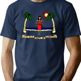 Let'S Talk Dirty In Hawaiian T-Shirt for Men & Women, T-Shirts Graphic Tee - Navy