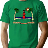 Let'S Talk Dirty In Hawaiian T-Shirt for Men & Women, T-Shirts Graphic Tee - Green