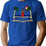 Let'S Talk Dirty In Hawaiian T-Shirt for Men & Women, T-Shirts Graphic Tee - Blue