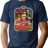 Let'S Talk To Ghosts T-Shirt for Men & Women, T-Shirts Graphic Tee - Navy