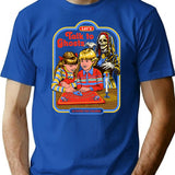 Let'S Talk To Ghosts T-Shirt for Men & Women, T-Shirts Graphic Tee - Blue