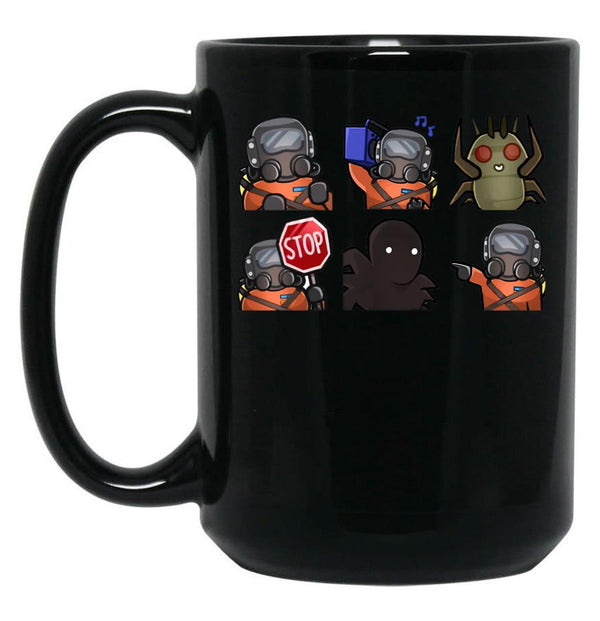 Lethal Company Funny Cute Black Coffee Mug, Gift Coffee Mug - Black