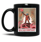 Lethal Company Join The Company Poster Black Coffee Mug, Gift Coffee Mug