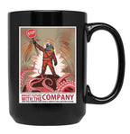 Lethal Company Join The Company Poster Black Coffee Mug, Gift Coffee Mug