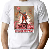 Lethal Company Join The Company Poster Premium Heavyweight Cotton T-Shirt - White